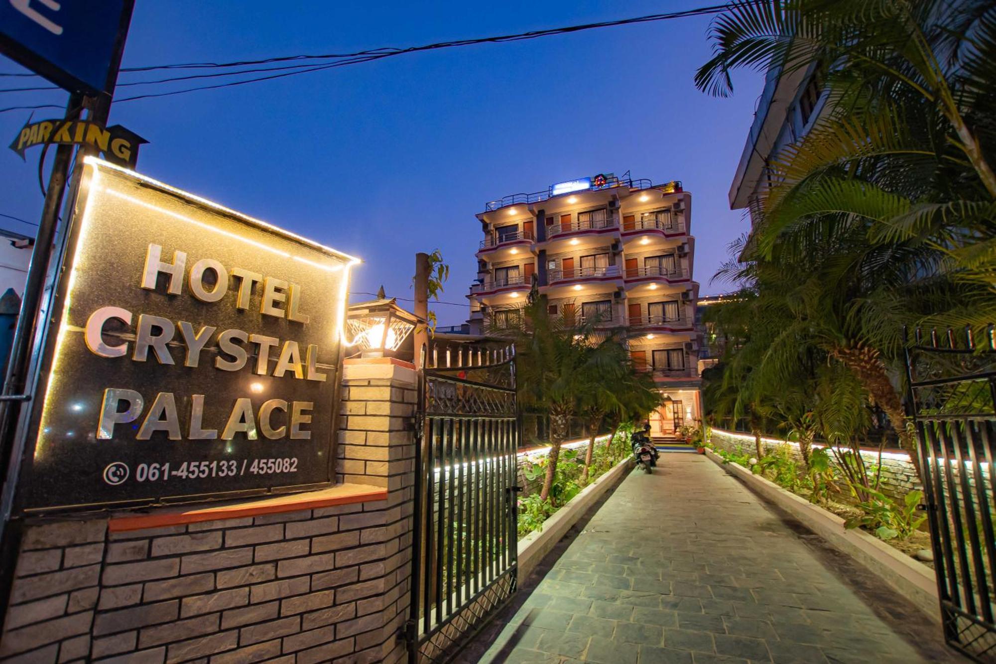 Hotel Crystal Palace Pokhara Bagian luar foto