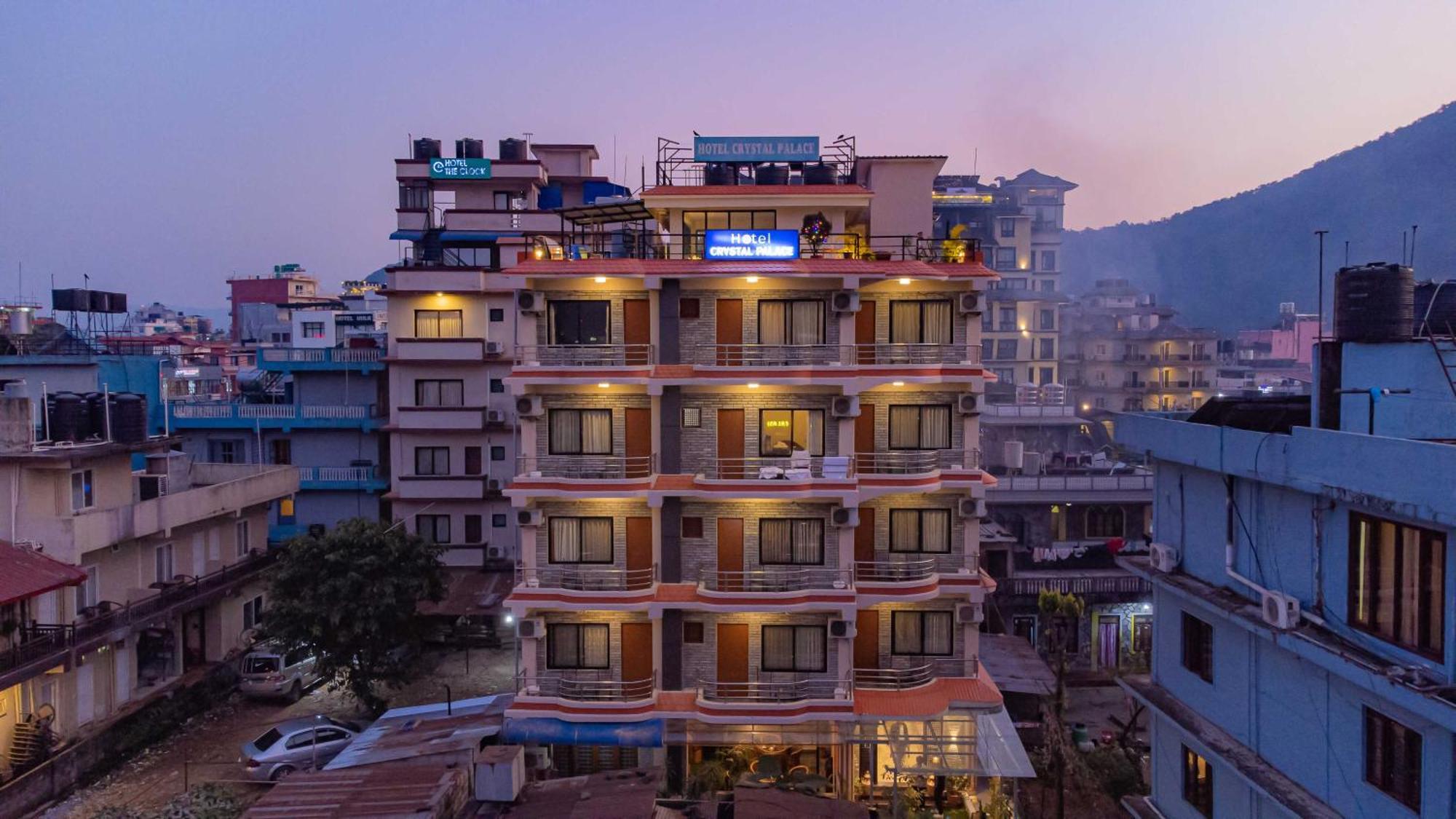 Hotel Crystal Palace Pokhara Bagian luar foto