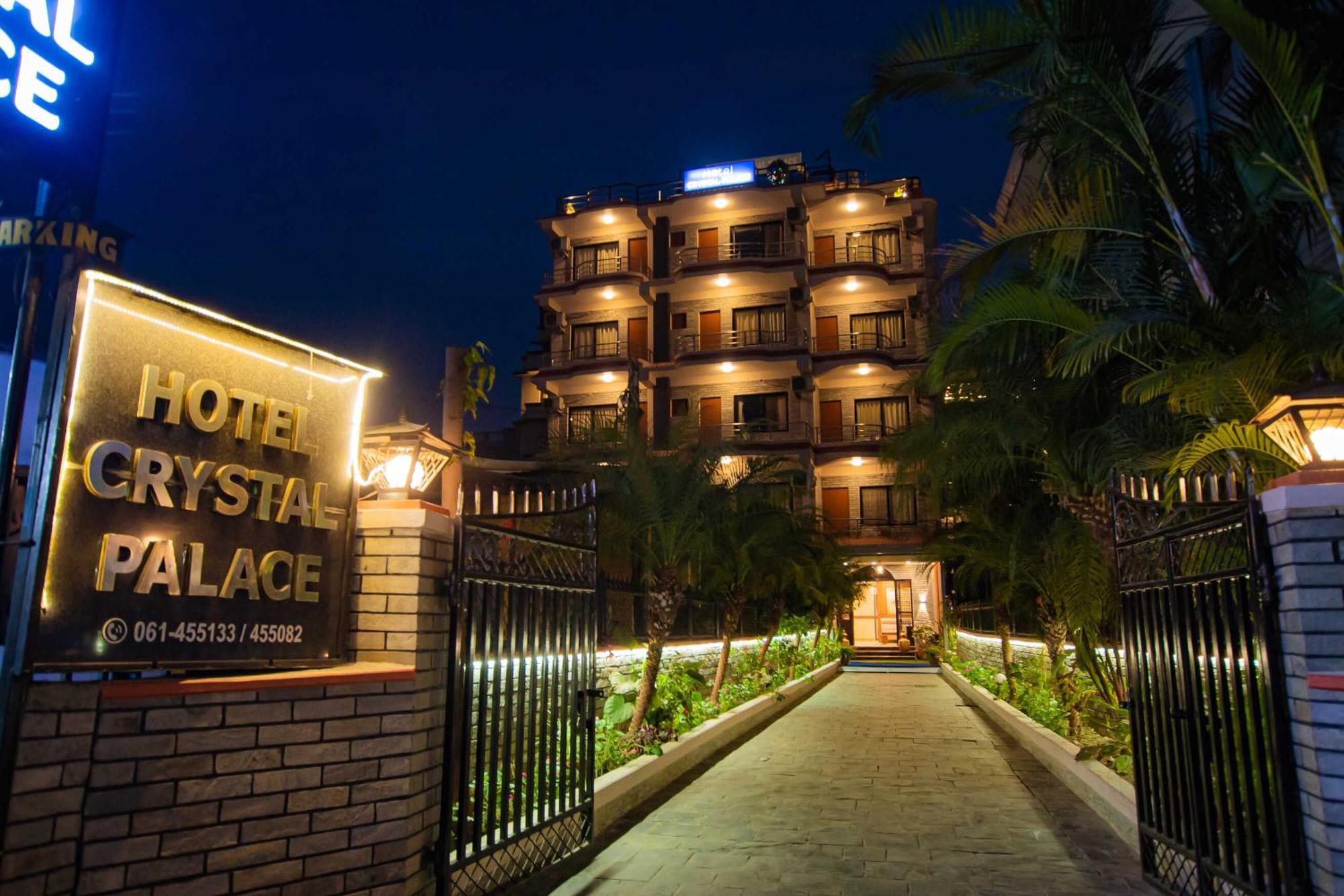 Hotel Crystal Palace Pokhara Bagian luar foto